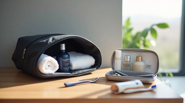 Une trousse de toilette homme pour un voyage organisé et stylé
